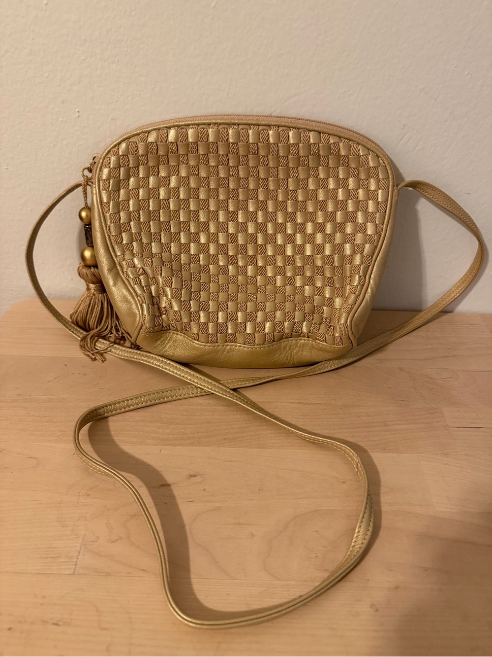 Vintage Ganson San Francisco woven crossbody bag